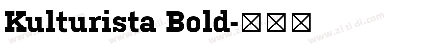 Kulturista Bold字体转换